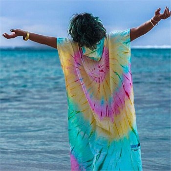 Tie Dye Adult Hooded Towel