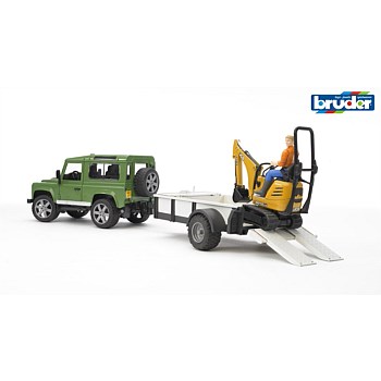 Land Rover Defend w/ JCB Mini Excavator