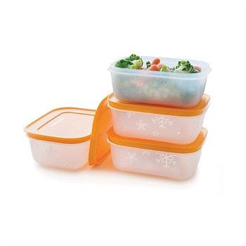 Tupperware Freezer Keeper Small Low Freezer Containers (Set of 4)