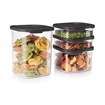 Tupperware Ultra Clear Square Containers (Set of 4)