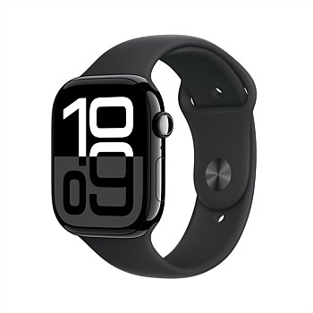 Apple Watch Series 10 GPS + Cellular 46mm Jet Black Aluminium Case