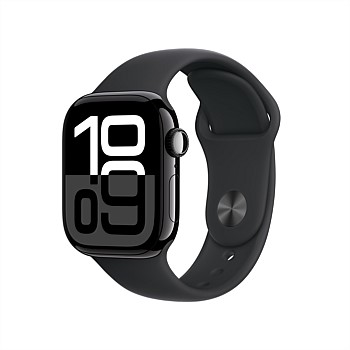 Apple Watch Series 10 GPS + Cellular 42mm Jet Black Aluminium Case