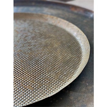 Beaten ''Antique'' Brass Tray