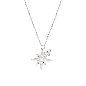 Single Star Necklace with Embellishment