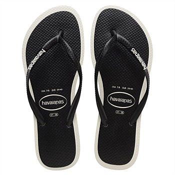 Slim Print Frame Flip Flops