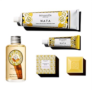 Nata Indulgence Collection: Body Cream + Dry Oil + Hand Cream + Soap