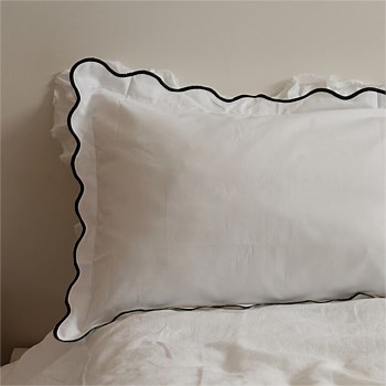 Celine Pillowcase Pair- Black