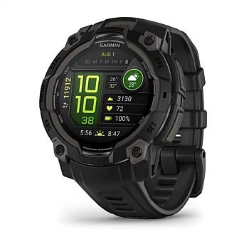 Garmin Instinct 3 – 45 mm, AMOLED Black with Black Silicone Band