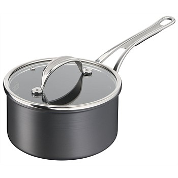 Cooks Classic Induction Hard Anodised Saucepan + lid 18cm