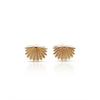 Fan Tail Cufflinks Gold Plate