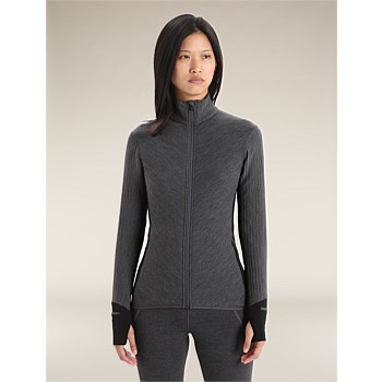 Women Merino Descender LS Zip