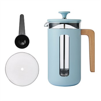 Pisa Stainless Steel Cafetière, Eight Cup, Gift Boxed