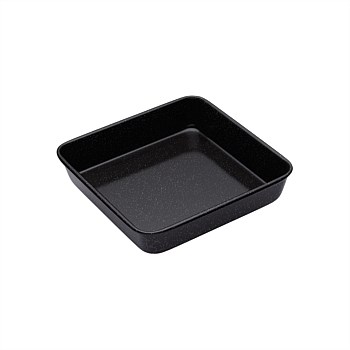 Professional Vitreous Enamel Square Bake Pan, Sleeved