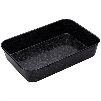 Professional Vitreous Enamel Roasting Pan, Sleeved