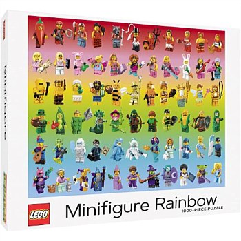 LEGO Minifigure Rainbow 1000 Piece Jigsaw Puzzle