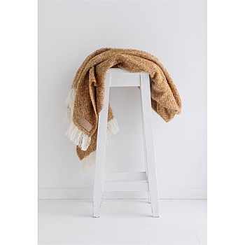 Twill Wool Throws - Black White Grey and Brown shades