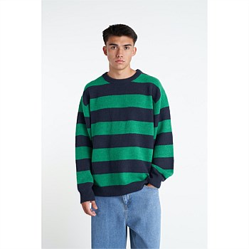 Fleet Stripe Knit Crew