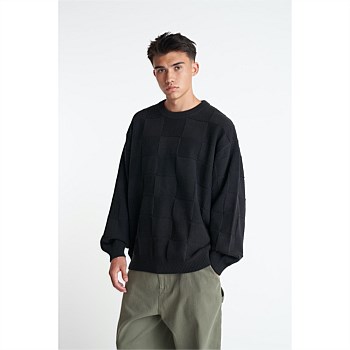 Check Knit Crew