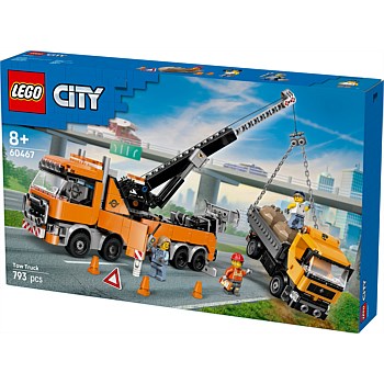 60467 CITY Heavy-Duty Recovery Tow Truck with Crane