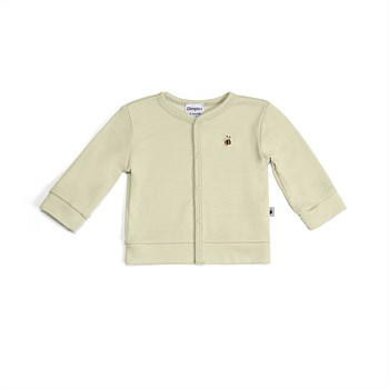 Merino Cardigan Tea Green