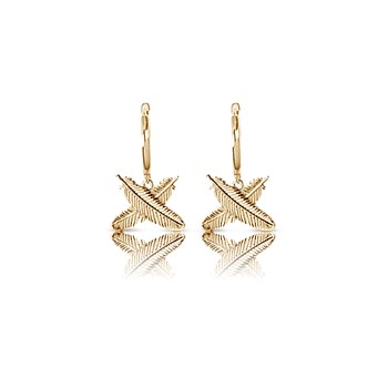 Feather Kisses Huggies Gold Plate