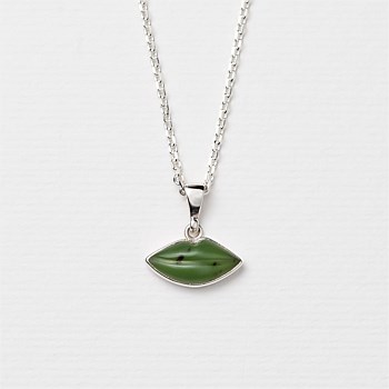Pounamu Sweet Talk Charm Pendant in Sterling Silver