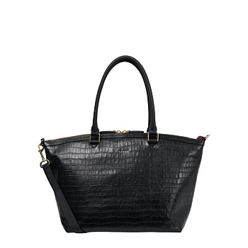 Milan Carry-All Black Croc