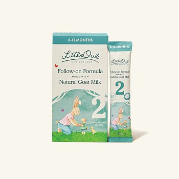 LittleOak Natural Goat Milk Follow-On Formula 6 x 30g Sachets (Stage 2/6-12m)