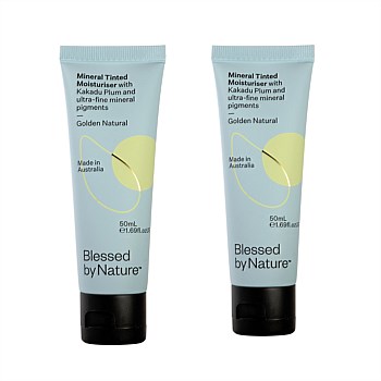 Blessed by Nature Mineral Tinted Moisturiser in Golden Natural x 2