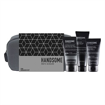 Handsome Robards Set: Facial Wash 125ml + Charcoal Buff 125ml + Antioxidant Nourishing Cream 75ml in