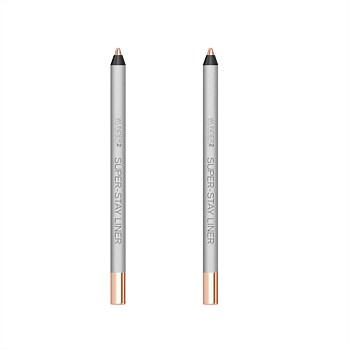 Two x Super-Stay Eyeliners in Metallic Champagne