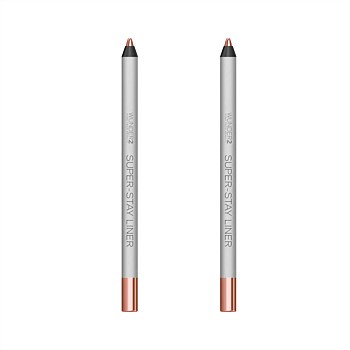 Two x Super-Stay Eyeliners in Metallic Rose Gold