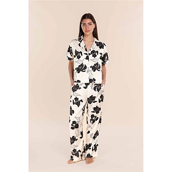 Wren Recycled Silky Satin Floral PJ