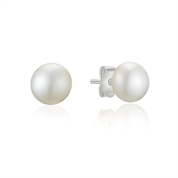 Freshwater Pearl Studs Silver