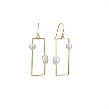 Aysmetric Baroque Earrings