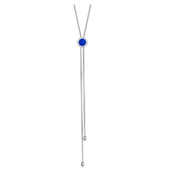 Sapphire Sparkle Lairat Necklace