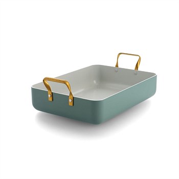 GreenPan Padova Smokey Blue PFAS Free Roasting Pan