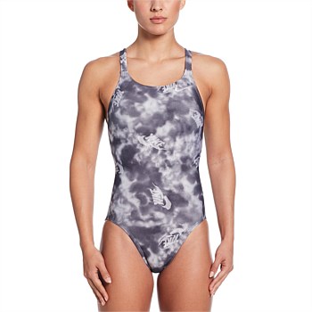 Swim Women's Hydrastrong Multi Print Fastback One Piece