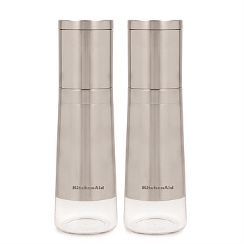 Stainless Steel Salt & Pepper Grinder Set