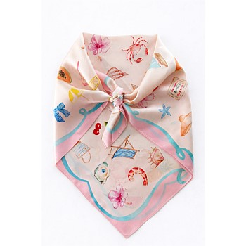 The DH x Cass Deller Little Cove  Silk Petite Scarf