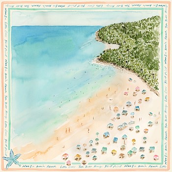 The Cass Deller x DH The Noosa Large Silk Scarf