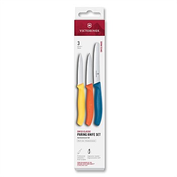 Victorinox Classic 3pce Paring Knife Set (assorted colours)