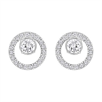 Swarovski Constella Pierced Earrings, White